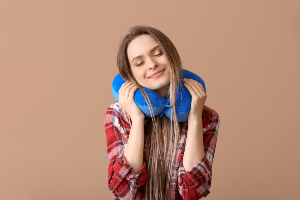 Lightweight portable travel pillow